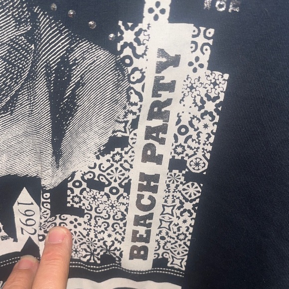 Zara Vintage Men’s San Remo Private Black Graphic T-Shirt NWOT - Picture 6 of 10